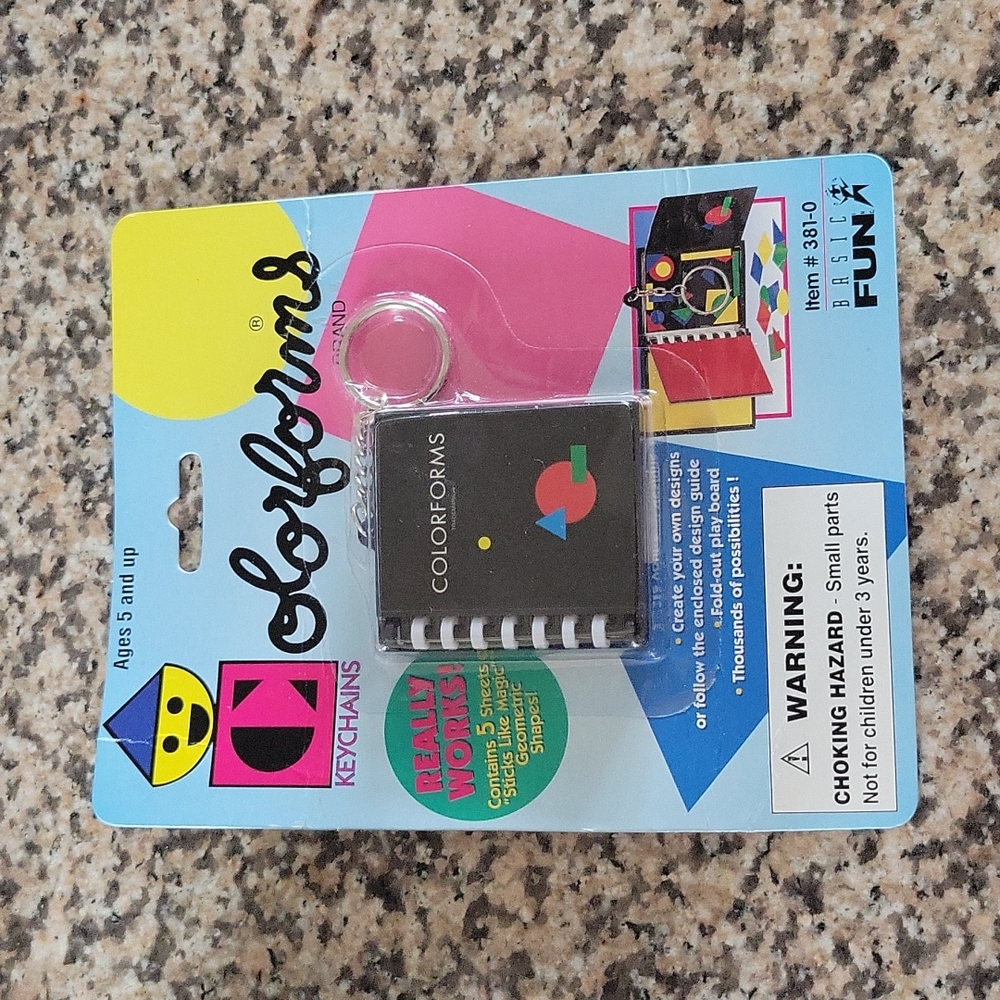Colorforms Keychain. NIB.